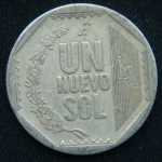 1 новый соль 1999 год Перу