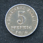5 пфеннигов 1916 год