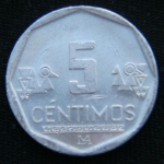 5 сентимо 2009 год Перу