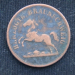 2 пфеннига 1859 год Герцогство Брауншвейг