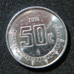 50 сентаво 2016 год Мексика