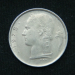 1 франк 1975 год Бельгия