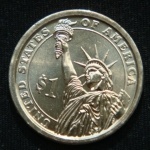 1 доллар 2012 год. 24-й Президент США - Гровер Кливленд