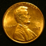 1 цент 1987 год