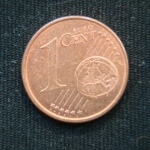 1 евроцент 2015 год Испания