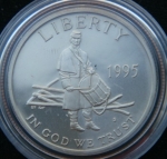 1\2 доллара 1995 год США Сражения гражданской войны