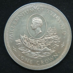 1 крона 1979 год Остров Мэн   1000 лет Тинвальду - Шлюпка