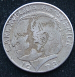 1 крона 1978 год Швеция