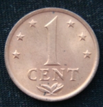 1 цент 1978 год  Нидерландские Антильские острова