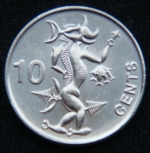 10 центов 2012 год Соломоновы Острова
