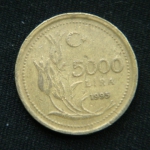 5000 лир 1995 год