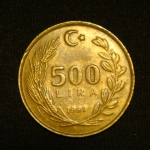 500 лир 1991 год