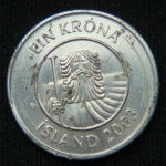 1 крона 2003 год Исландия