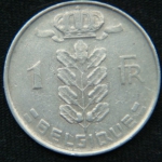 1 франк 1963 год Бельгия