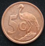 5 центов 2010 год ЮАР