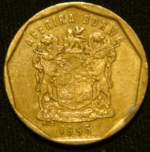 20 центов 1996 год ЮАР