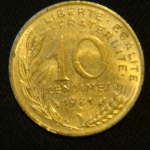 10 сантимов 1981 год