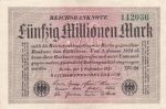 50 миллионов марок 1923 год