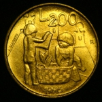 200 лир 1995 год Сан-Марино