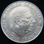 1 франк 1988 год 30 лет Пятой Республике