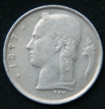 1 франк 1977 год Бельгия