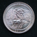 25 центов 2011 год P Национальный парк Олимпик
