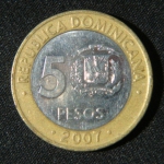 5 песо 2007 год