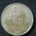 100000 лир 2002 год Турция