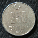 250000 лир 2004 год Турция