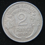 2 франка 1949 год