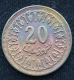 20 миллимов 1997 год Тунис