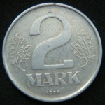 2 марки 1978 год ГДР