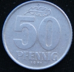 50 пфеннигов 1971 года  ГДР