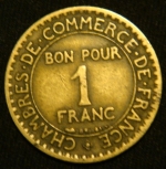 1 франк 1923 год Франция