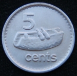 5 центов 2010 год Фиджи