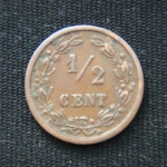 1\2 цента 1901 года Нидерланды