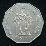 50 центов 1972 год МАЛЬТА