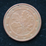 1 евроцент 2002 год А