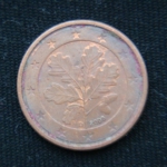1 евроцент 2005 год D Германия