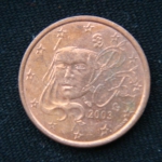 1 евроцент 2003год