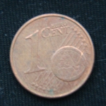 1 евроцент 2013 год