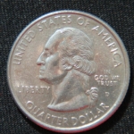 25 центов 1999 год D Квотер штата Коннектикут