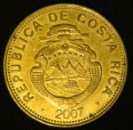 50 колонов 2007 год Коста-Рика