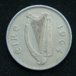 6 пенсов 1964 год Ирландия