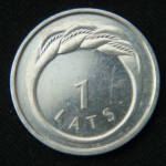 1 лат 2009 год Латвия Кольцо Намейса