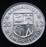 1 рупия 2012 год Маврикий