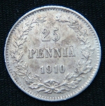 25 пенни 1910 год