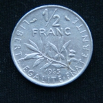 1\2 франка 1965 года