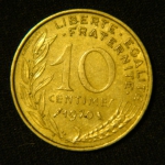 10 сантимов 1970 год