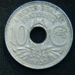 10 сантимов 1935 год